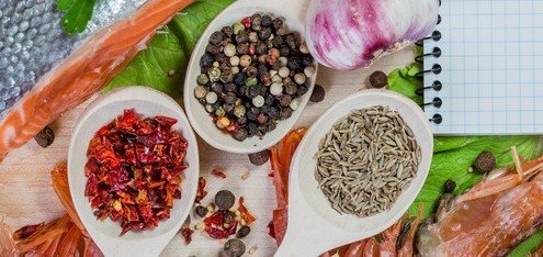Spices with seafood
